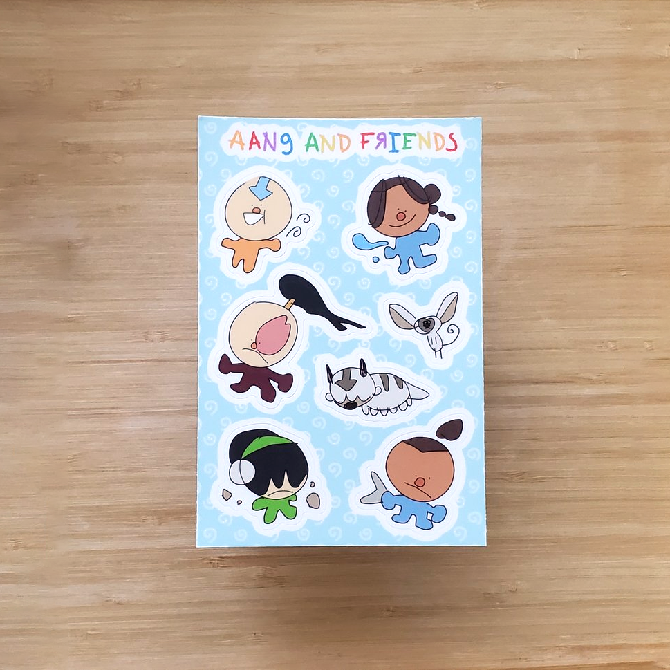 ATLA VINYL STICKER SHEET