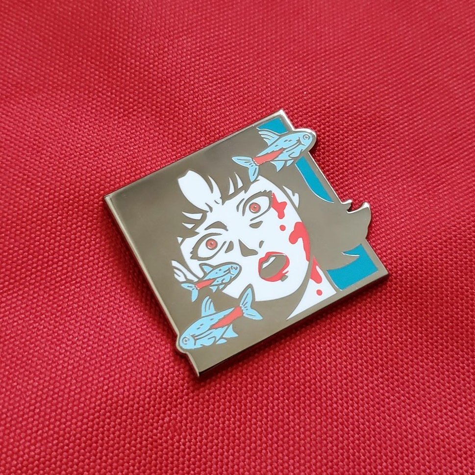 PERFECT BLUE ENAMEL PINS